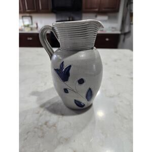 Vintage Williamsburg Pottery Salt Glazed Pitcher Virginia Creamer Stoneware